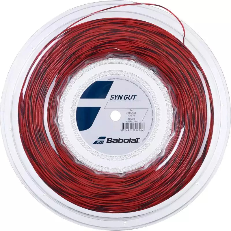 Babolat Synthetic Gut 16 1.30 mm Red String Service