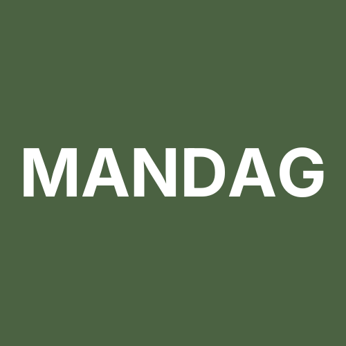 Faste timer - Mandag