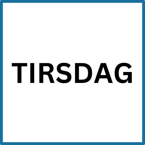 Faste timer - Tirsdag