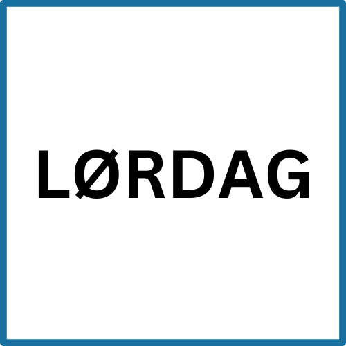 Faste timer - Lørdag