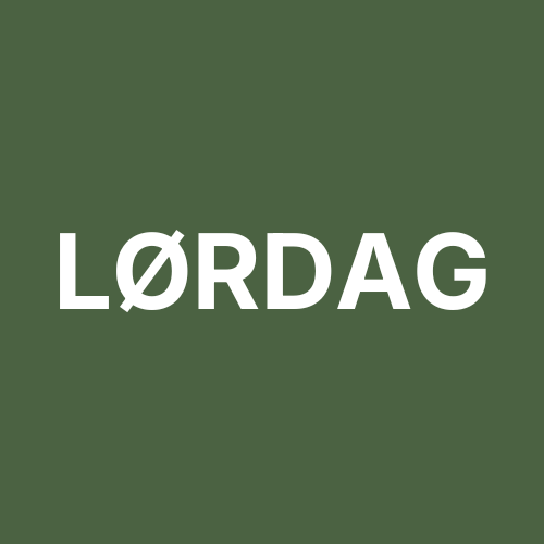 Faste timer - Lørdag