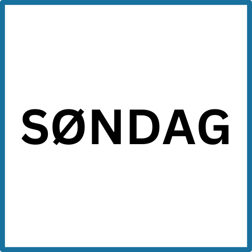 Faste timer - Søndag